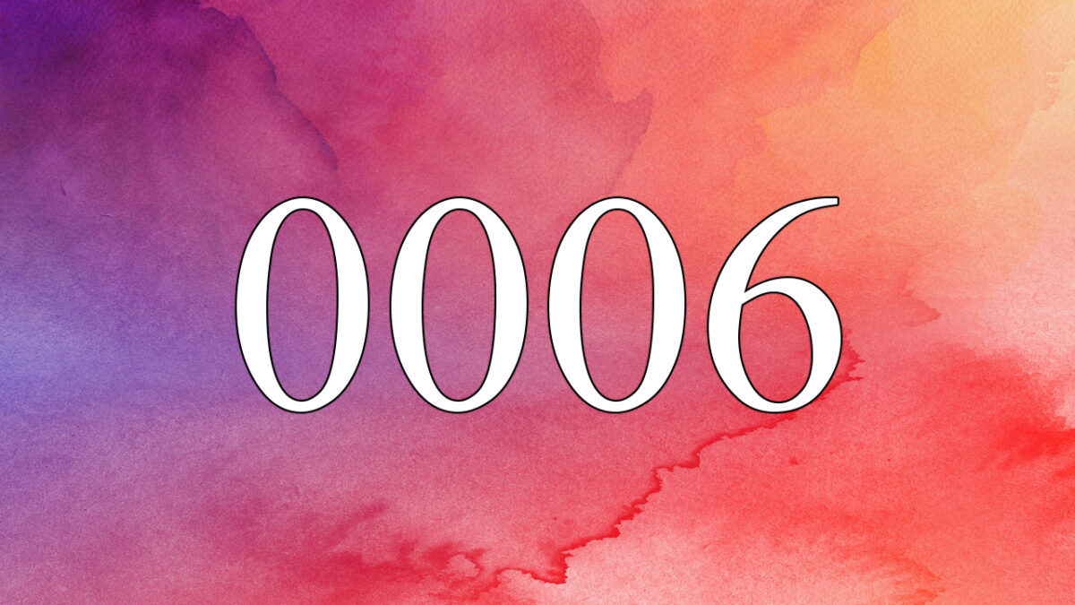 angel number 0006