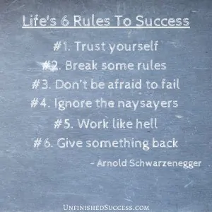 Life's 6 Rules To Success