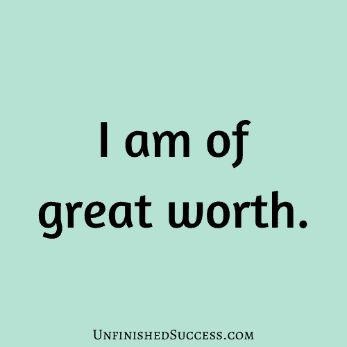 I am of great worth.