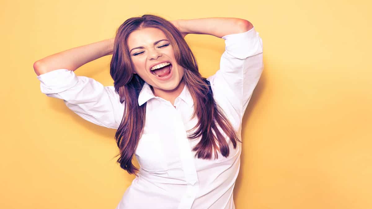 happy business woman