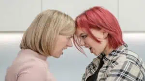 mother daughter arguing