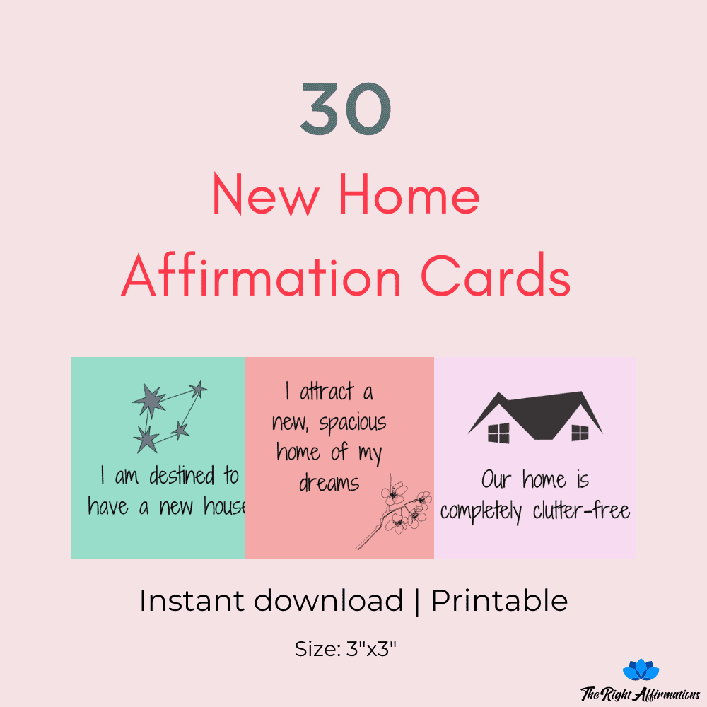 New Home Affirmation Cards Cover