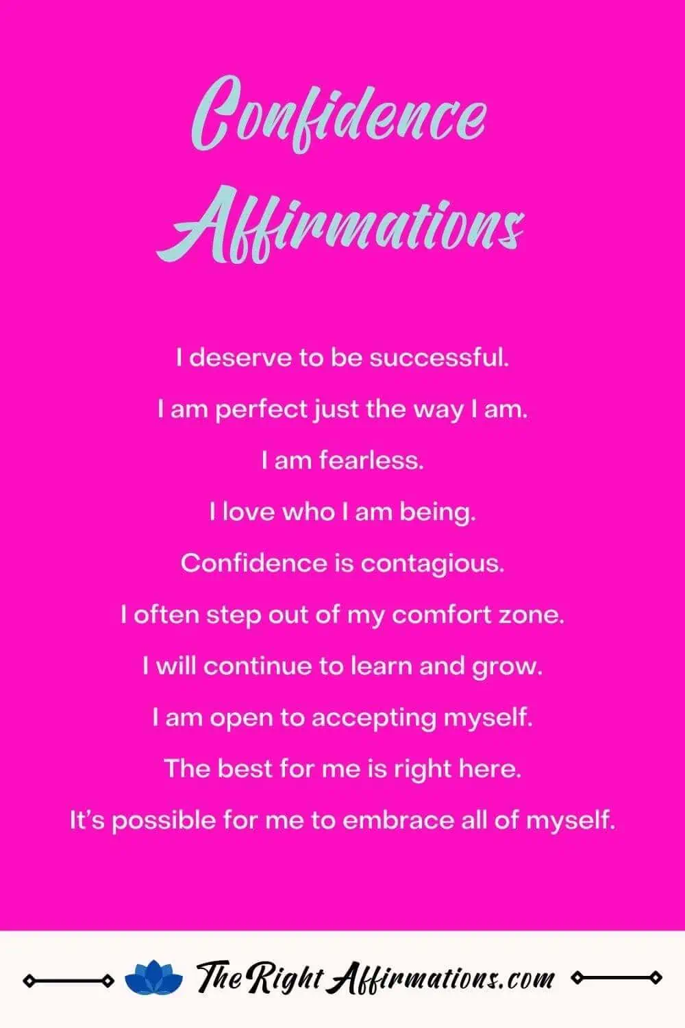 affirmations for confidence pinterest