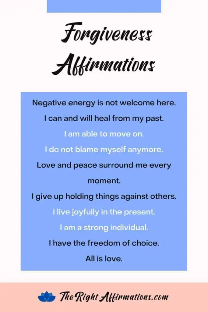 affirmations for forgiveness and release pinterest pin