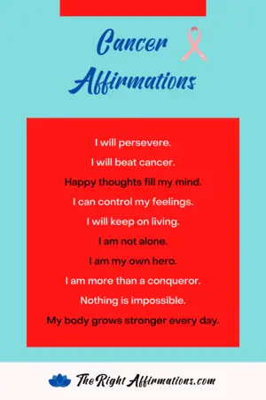 affirmations to overcome cancer