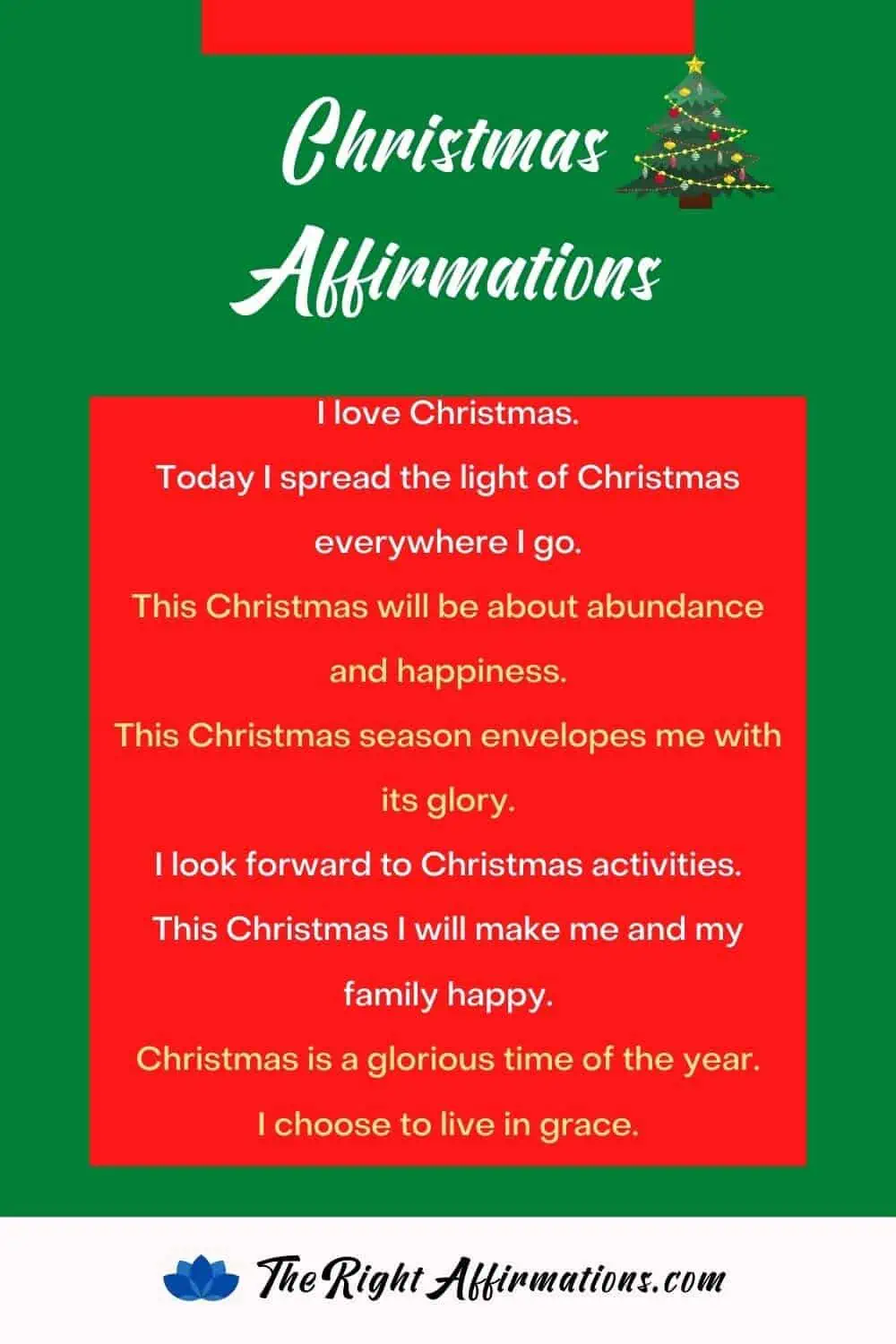 best positive christmas affirmations pinterest