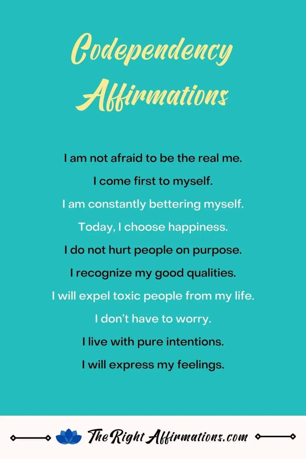 codependency affirmations pinterest