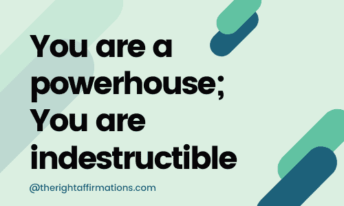 second person affirmations you are a powerhouse