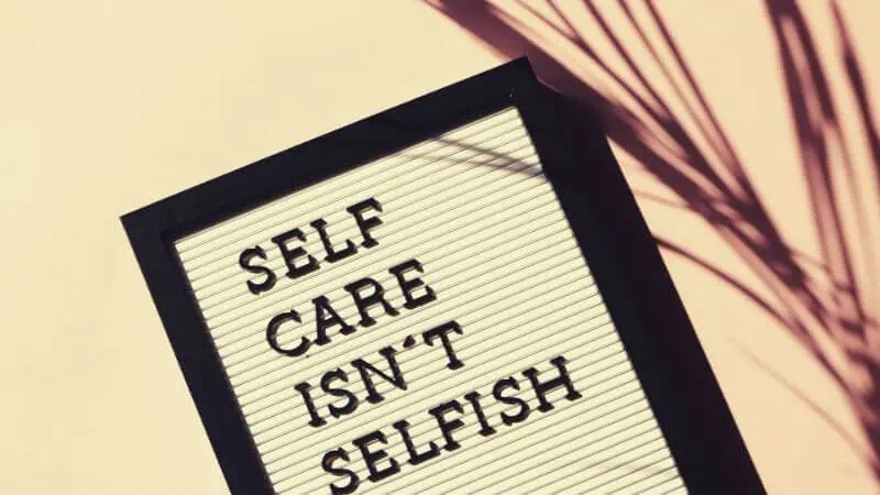 self care is not selfish poster