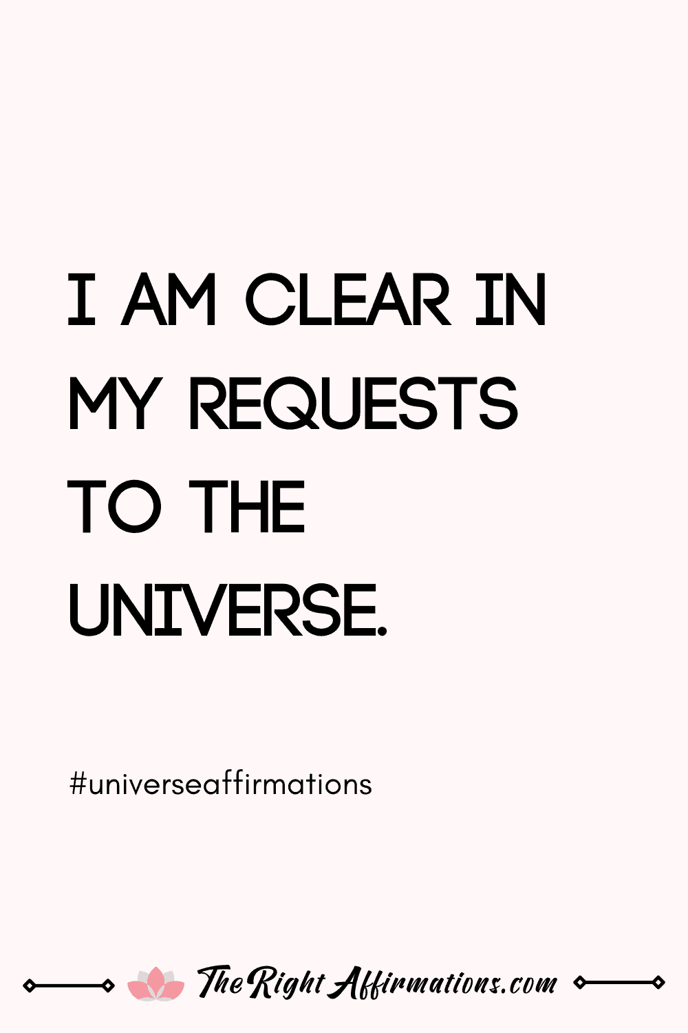 trust the universe affirmations