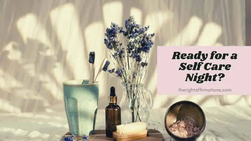 use simple products for a self care night routine