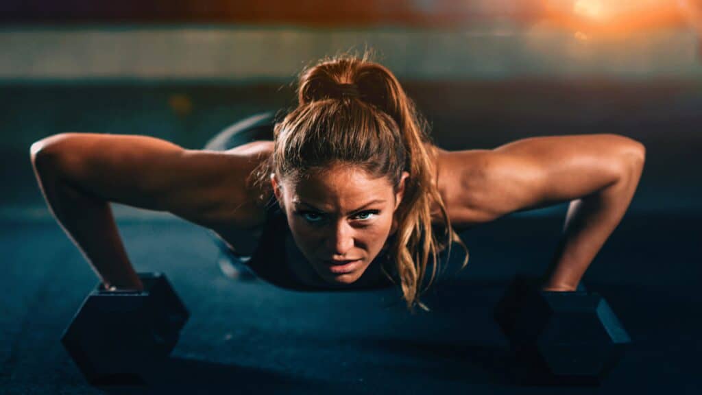woman exercising